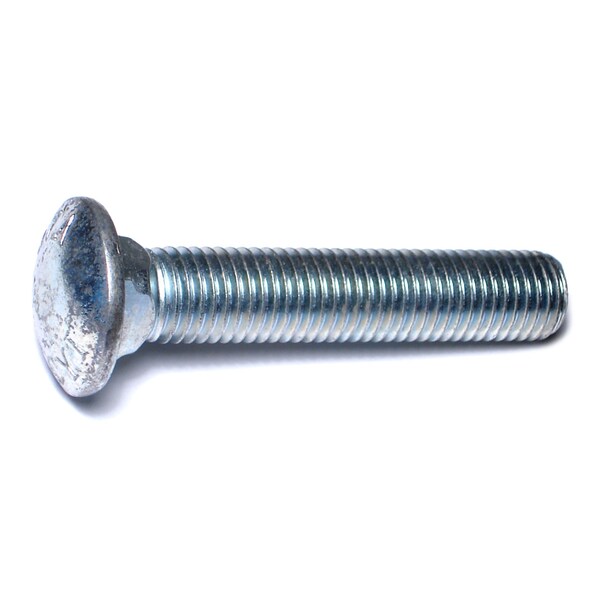 Midwest Fastener Carriage Bolt, Square Neck, 10 (Coarse), 4 in L, Steel, Zinc Plated, 20 PK 01183 - main